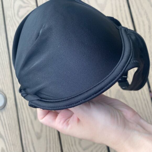 NWT aerie black push up wired padded bra 32D swim bikini top - Picture 10 of 10